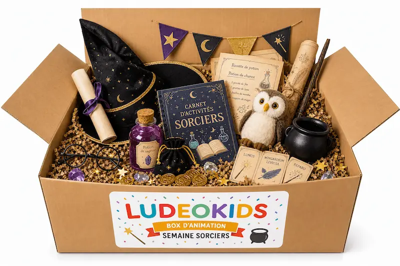 Box animation pour enfants Monde Magique — potions et sorciers