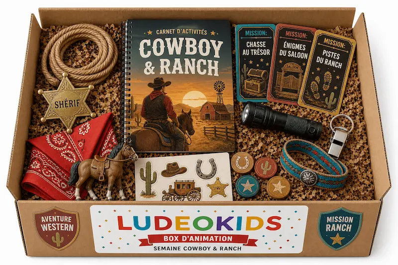 Box animation pour enfants Cowboy Ranch — rodéo Far West